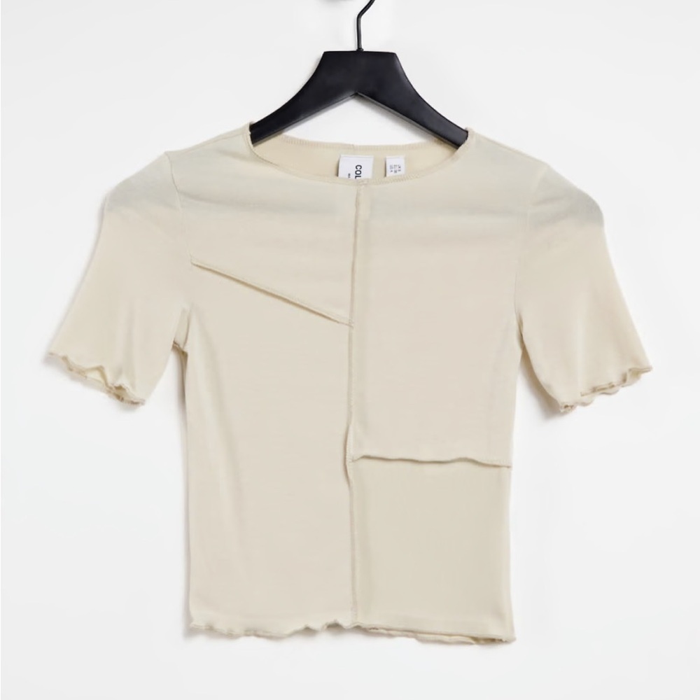 ASOS Collusion Crop Fitted T-shirt